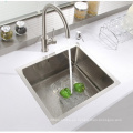 Small Square Undermount Single Bowl 304 Fregadero de la barra de acero inoxidable con grifo